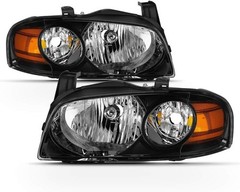 2004-2006 Nissan Sentra Black Housing Replacement Headlights Driver Passenger