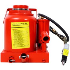 50 Ton（1000,000LBS） Air Hydraulic Bottle Jack w/ Pneumatic & Manual Hand Pump