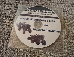 Kubota B5000, B7000 Parts Manual CD (Japanese / English)