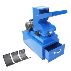 INTBUYING®Hammer Crusher Feed 4.72″ Glass Stone Crusher 8,10,15mm Screen 220V
