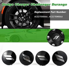 4pcs 63mm 2.5 inches Slash Wheel Center Cap Covers Fit for Dodge Charger