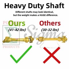 3-Point Tiller Slip Clutch PTO Shaft For Rural King Country Way Rotary Tiller OS