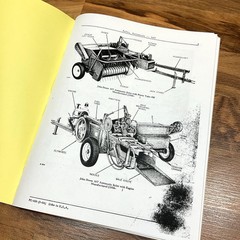 Operators Manual Parts Catalog Set for John Deere 14T Square Baler Service Book