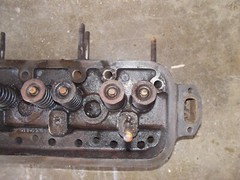 Allis Chalmers C tractor engine AC motor cylinder head & valves w/ springs (KK