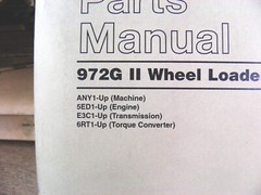 CAT Caterpillar 972G II WHEEL LOADER PARTS MANUAL ANY1-UP