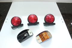 Vintage Replacement Tractor / Trailer Lights Retro Parts Repair Untested As Is