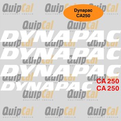 Dynapac CA250 or CA251 Decal Set. Decals for Dynapac & Dynapac Atlas Copco