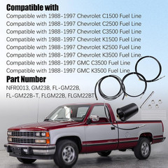 NFR0013 Nylon Fuel Line Compatible with Chevrolet GMC Trucks 1988-1997 C1500 C25