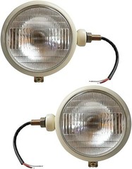 12V Pair Ivory Head Light Fits for Ford Tractor 8N 2N 9N 600 800 NAA 310066F