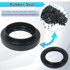 Front Wheel Bearing Seals Kit for Wolverine Big Bear 350 450 Grizz Size: Front