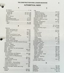 Case 780 Ck Loader Backhoe Service Manual Parts Catalog Operators Owners Set