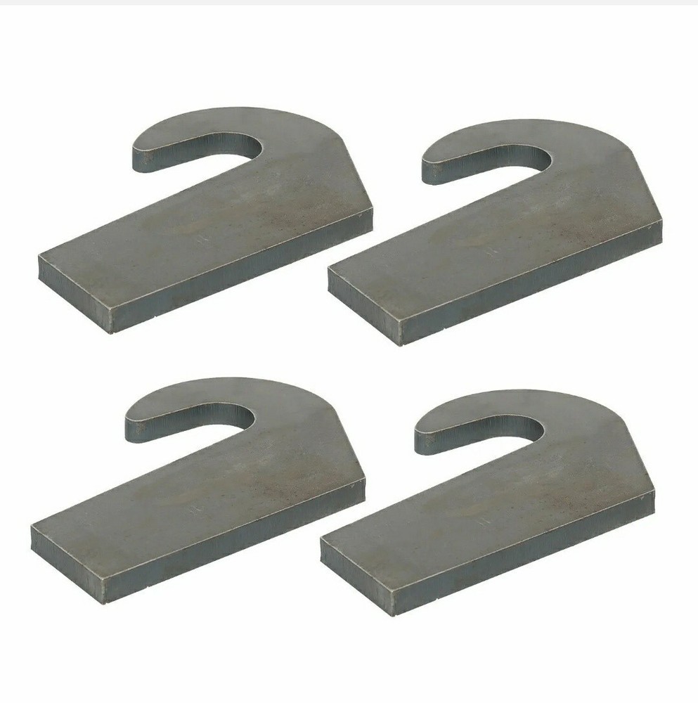 Lot of 4 Weld On Mounting Brackets for Pin Type over Bucket Loader Pallet Forks