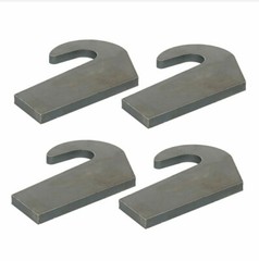 Lot of 4 Weld On Mounting Brackets for Pin Type over Bucket Loader Pallet Forks