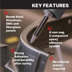 Maxi-Bond Multi-Purpose Panel Adhesive – Two Part Epoxy, Non-Sagging, High