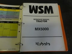 Kubota WSM MX5000 Tractor Workshop Manual