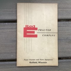 Red E Tractor Company complete line of Riding &Walking Tractors & Tillers Book