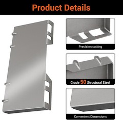 1/4″ 1/2″ 3/8″ Skid Steer Mount Plate Universal Adapter Loader Quick AttachPlate