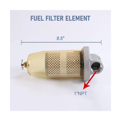 496 Fuel Tank Filter Assembly with Wrench Replacement for Gasoline and Diesel…