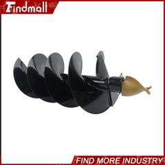 Findmall Auger Post Hole Drill Bit Attachment 300mm Diameter For Mini Excavator