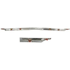 Polished Aluminum Hood Molding Assembly for Chevy II 1968 Nova 1969-1972