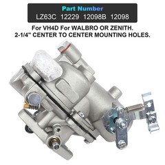 12098 Carburetor for Wisconsin L63S1 (VH4D) 2-1/4″ Mount 1957-1976 US