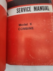 Deutz Allis Chalmers MODELS MH HY C CIII E EIII K Combine Service Shop Manuals