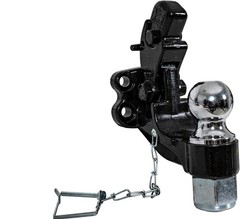 15 Ton Combo Trailer Hitch 2-5/16 Ball Pintle Hook 30000lb Forged Steel TowHitch