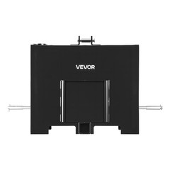 VEVOR Ballast Box 3 Point Category 1 Tractor Quick Tach Hitch 3.2ft³ 800lb Black