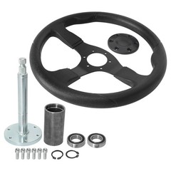 13.8″ Go Kart Steering Wheel & Holder for Racing Kart