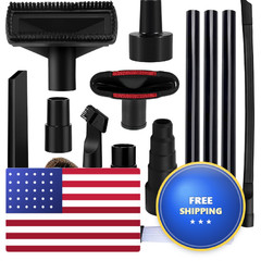 Riomijun 12/13/14Pcs Universal Vacuum Attachments 1-1/4 Vacuum Cleaners