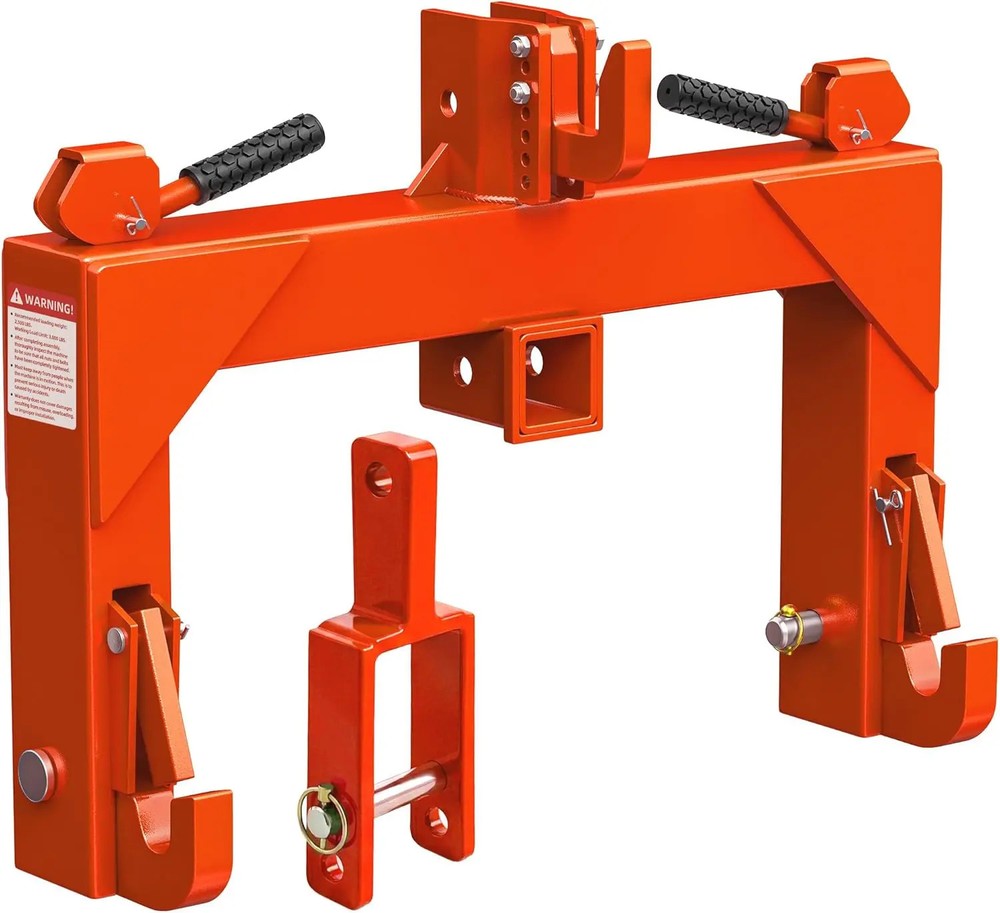 3 Point Quick Hitch Attachment & 2″ Receiver for Category 1 Tractors, 3000 lbs
