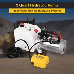 Hydraulic Power Unit 3 Quart Double Acting Dump Trailer Lifting Platforms Pump