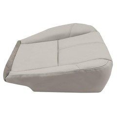 Gray Leather Replacement Seat Cover Bottom Driver Passenger 07-14 Chevy GMC 1500