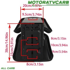 ALL-CARB Black Tractor Suspension Seat For Massey Ferguson 230 231 234 234H/S