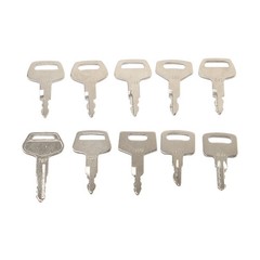 41 Heavy Equipment Keys for Case Cat Komatsu JCB Kubota Bobcat Volvo Doosan JLG