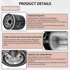 Oil Filter for BRUIN 350 KODIAK 400 450 WOLVERINE GRIZZLY 660 RHINO Size: 1pc
