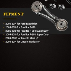 Timing Chain TK6068 for Ford F-150 F-250 Expedition 2004-2008 4.6L 5.4L
