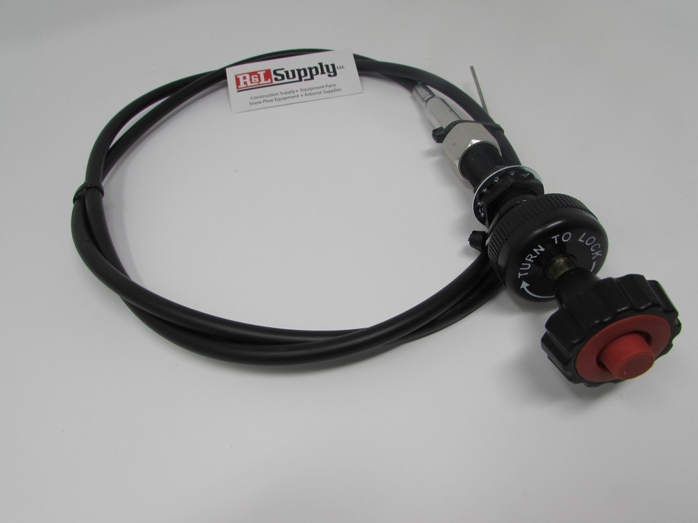 NEW 5FT UNIVERSAL LOCKING VERNIER THROTTLE CABLE EQUIPMENT TRUCK CHIPPER