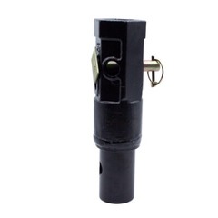 Heavy Duty Auger Bit Adapter Conversion 2 inch female Hex to 2-9/16″ Male Round