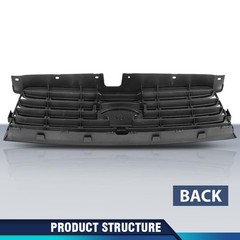Subaru Forester Front Bumper Grille 2006-2008 Gray Silver Painted 91121SA082