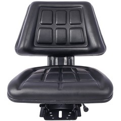 Seat w/ Backrest Black Slide Track Steel/PVC Compact Mower