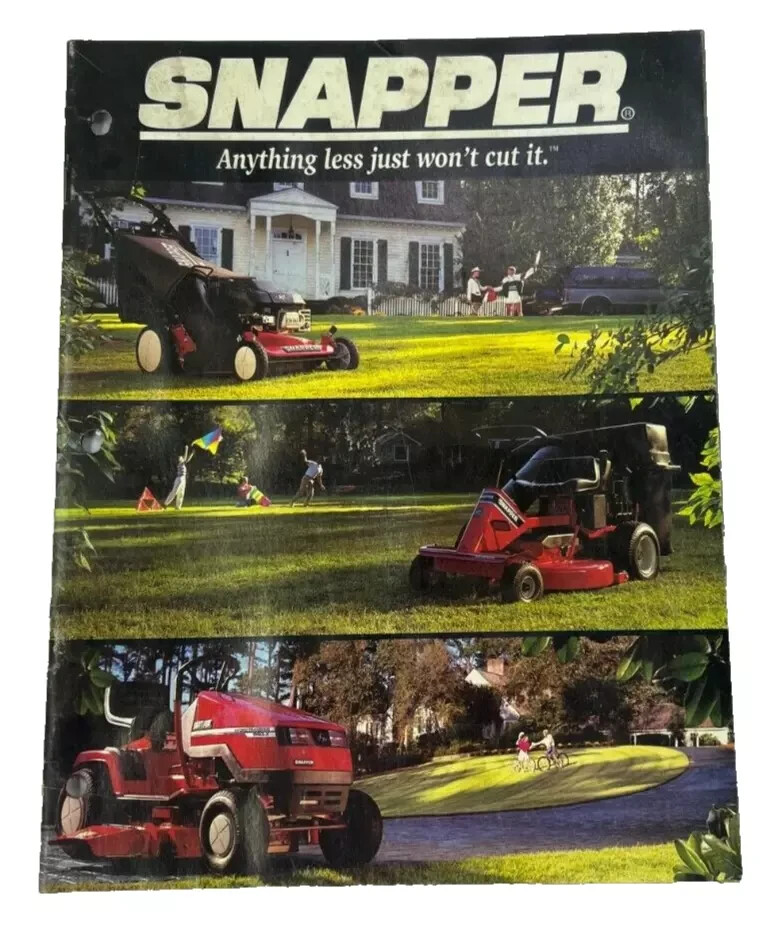 SNAPPER BRAND LAWN MOWER TRACTOR AND OUTDOOR EQUIPMENT CATALOG / BROCHURE