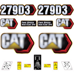 Compatible with 279D3 Decal Kit Skid Steer Stickers – Free Shipping – 3M Vinyl