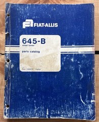 FIAT-ALLIS 645-B Wheel Loader Parts Catalog 73066212 English