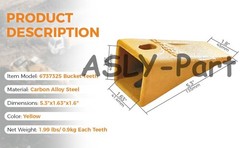 6737325 Bucket Teeth with 6737326 Flexpins for Bobcat Style Mini Excavator -20PK