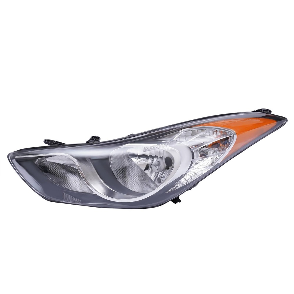 2011-2013 Hyundai Elantra Left Halogen Chrome Headlight Assembly 92101-3Y000