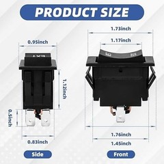 Tongue Jack Switch for RV Trailer 87570, 226023, Replacement for Power Jacks, He