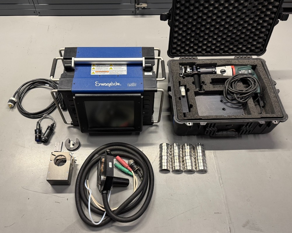 Swagelok M200 Power Supply 20H Orbital Weld Head and SWS-232EP-1 Facing Machine