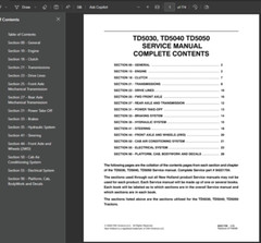 New Holland TD5040 Tractors Service Repair Operators Owners Shop Manual PDF USB