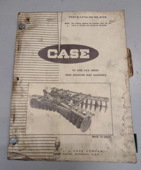 Case SE & SEA Series Rear Mounted Disk Harrows Parts Catalog No. A770